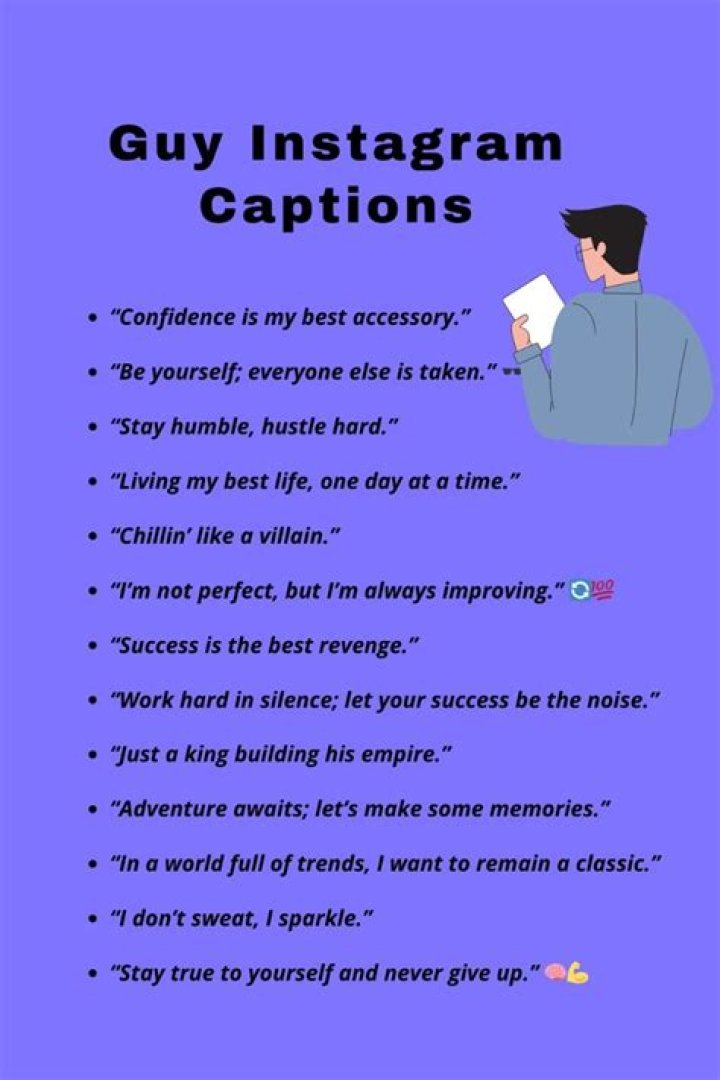 35 Instagram Captions For Guys // ONE37pm