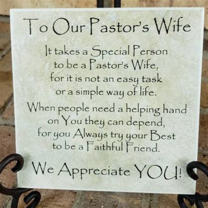 6x6 Tile Plaque Pastor's Wife Appreciation gift Art Decor Etsy