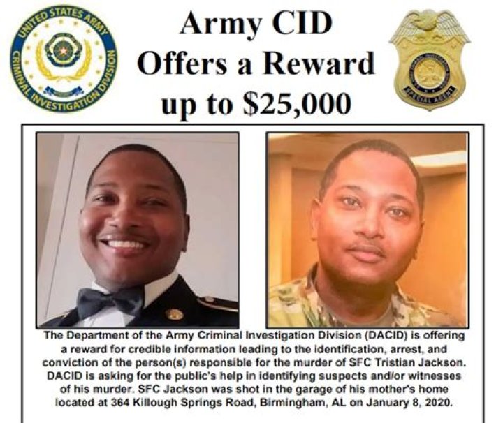 Army offers 25,000 reward for information on murder of drill sergeant
