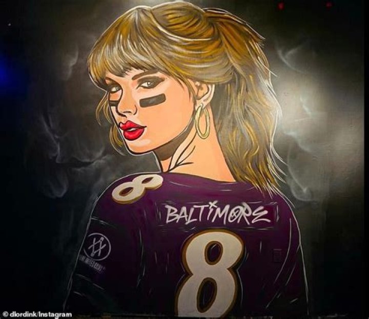 Baltimore Artist Creates Taylor Swift Mural Ahead of Ravens vs. Chiefs