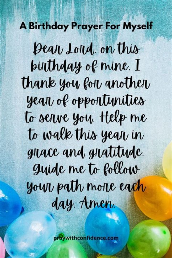 Birthday Prayers For Myself To Thank God Events Greetings
