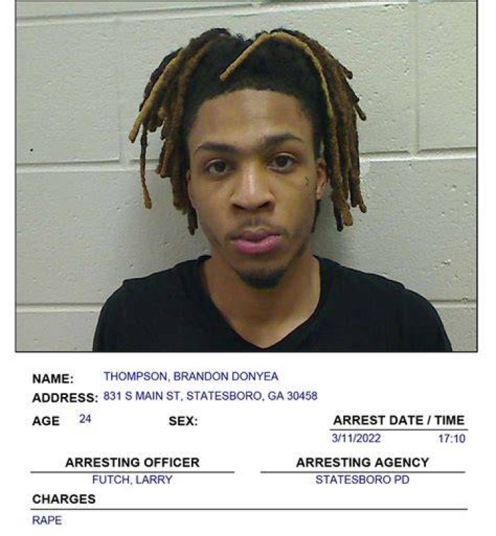 Brandon Thompson arrest report