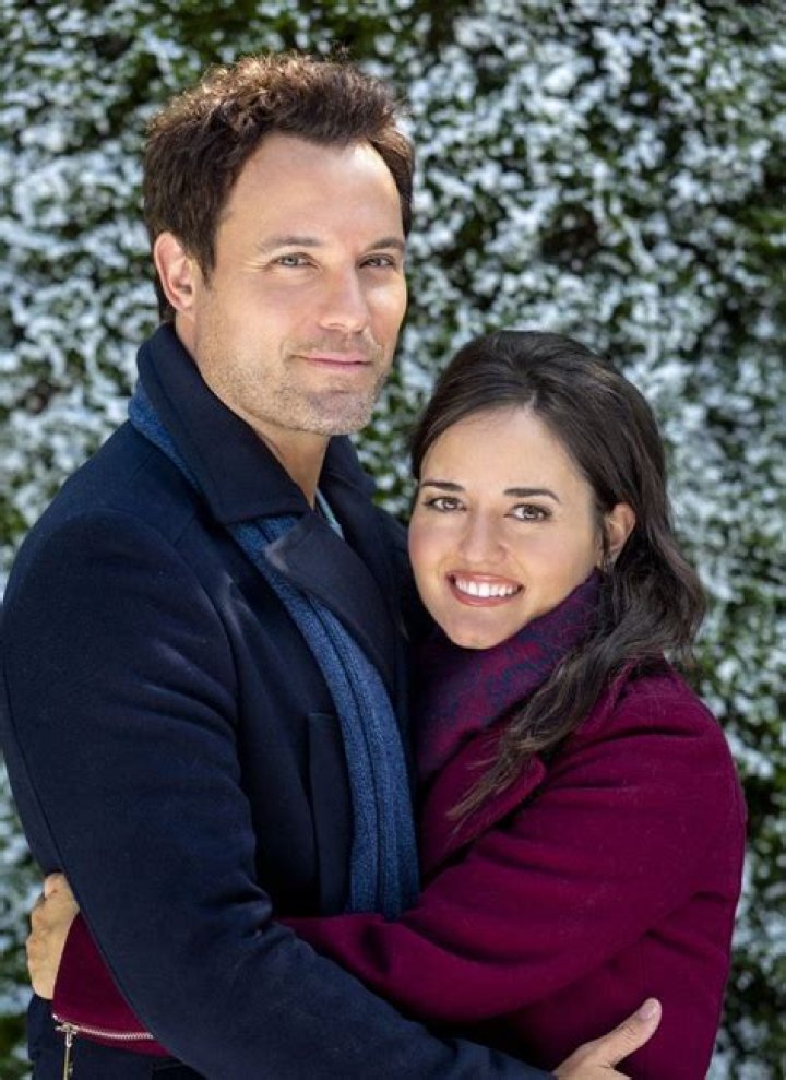 David HaydnJones and Danica McKellar in "My Christmas Dream" Danica