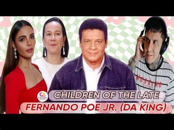 Fernando Poe Jr. children Ronnian Poe, Lovi Poe, Grace Poe