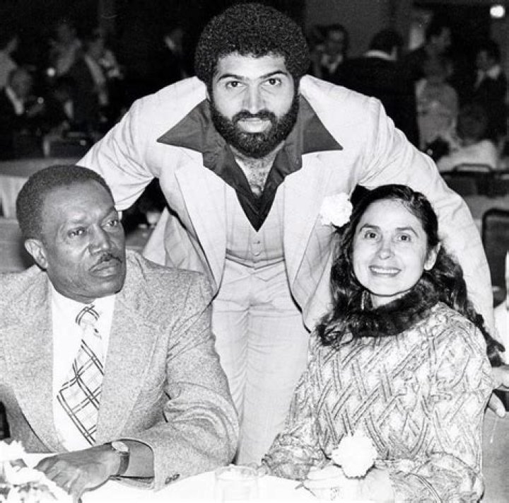 Franco Harris with his father, Cad, and mother, Gina r/pittsburgh