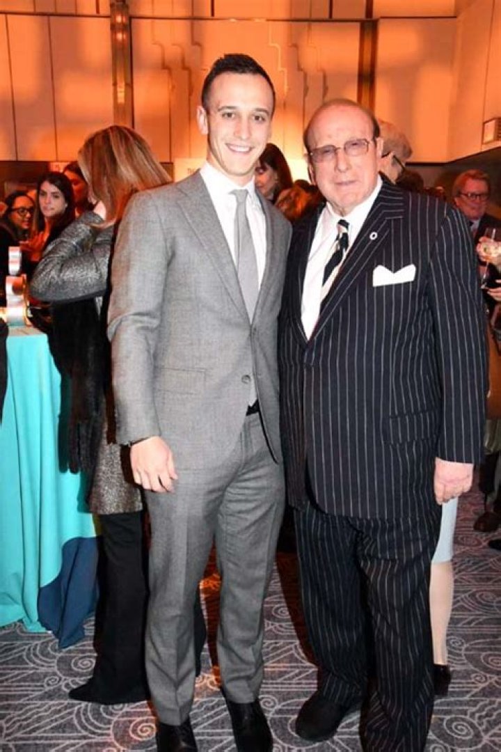 Honoree Clive Davis with his grandson Austin . Photo by Rose Billings