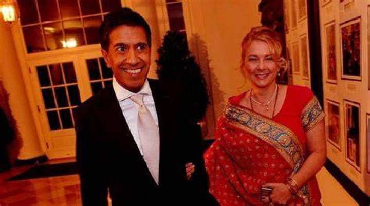 Image of Rebecca Olson Gupta with her husband Dr. Sanjay Gupta