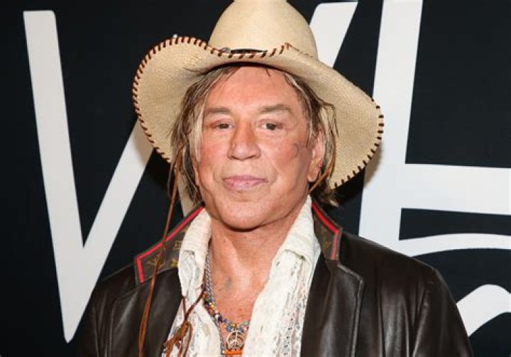in BLUE Mickey Rourke, Vintage Mickey, Hollywood Actor