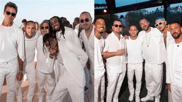 IN PHOTOS Tom Brady spotted at Michael Rubin&rsquo;s Hamptons white party