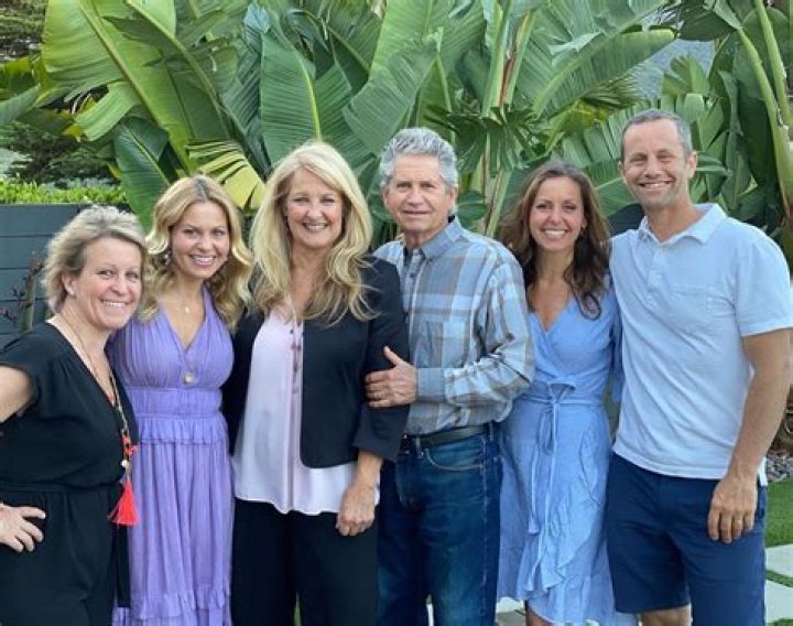 Kirk Cameron with his mom and sisters Bridgette, Melissa, and Candace