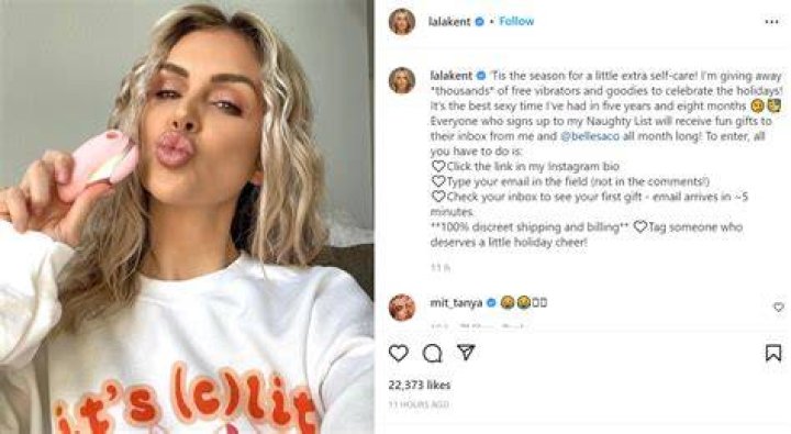 Lala Kent shades sex life with ex Randall Emmett in vibrator ad