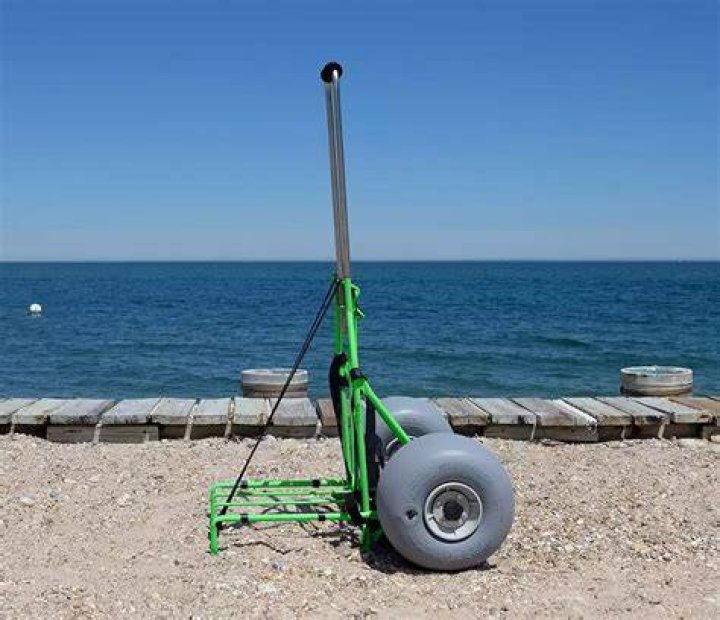 Large Wheeleez Heavy Duty Folding Beach Cart with Big Wheels Wagon