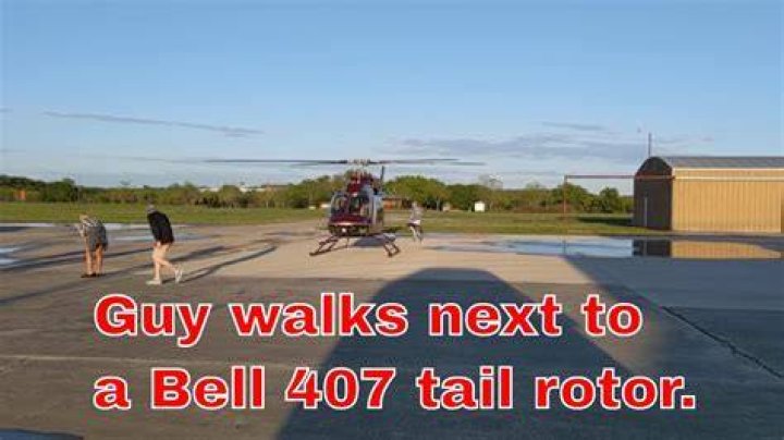 Man Walks Into Helicopter Rotor Video Casillas