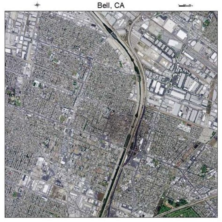 Map of Bell, CA, California