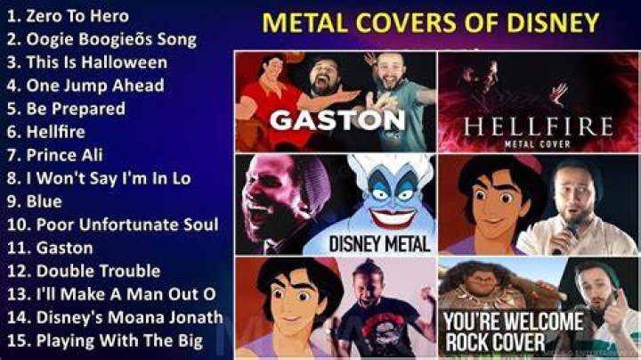 Metal Covers Of Disney Songs 🤘 Metal Disney Covers Playlist 🤘 Metal Versions Of Disney Songs Mix - songs covered by metal bands