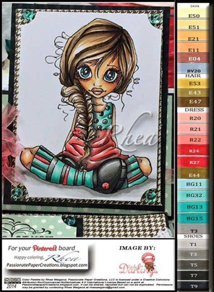 Passionate Paper Creations Pinky Doll Art