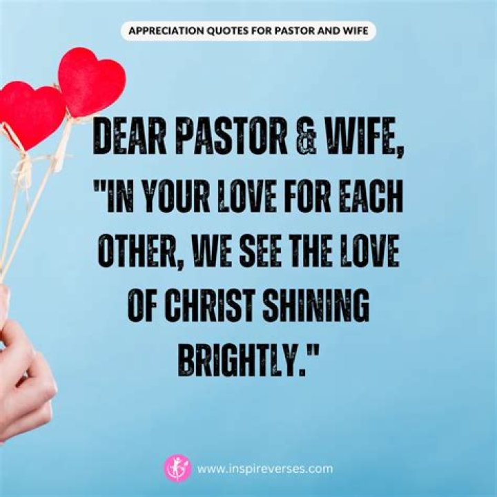 Pastor And Wife Appreciation Quotes. Pastor appreciation day, Pastors