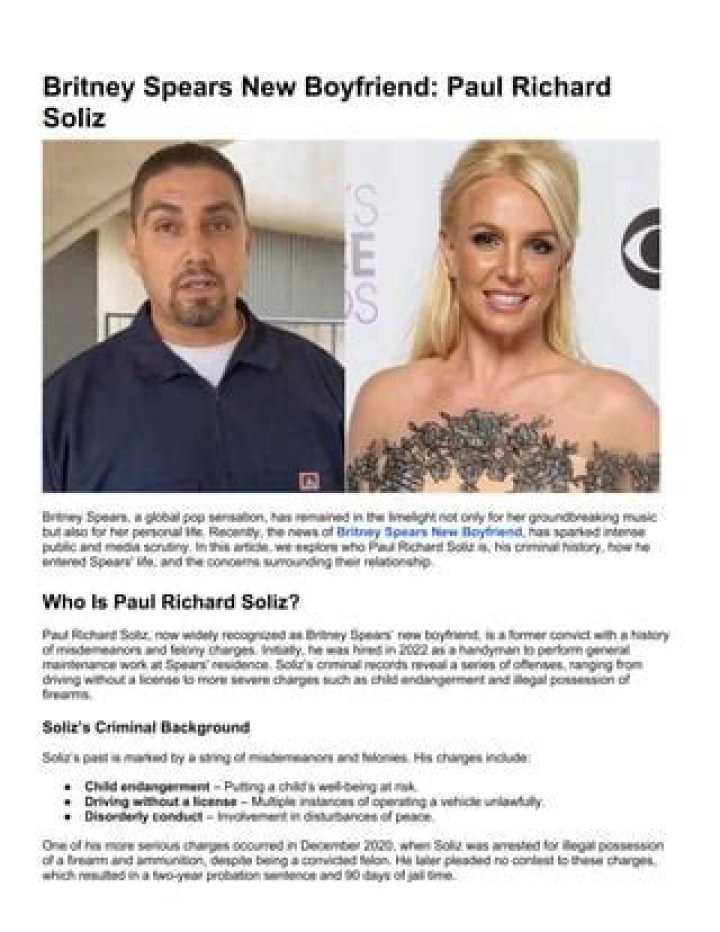 Paul Richard Soliz has a criminal record