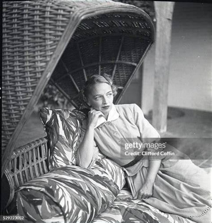 Portrait of Flobelle Burden, wife of photographer Shirley Burden. She