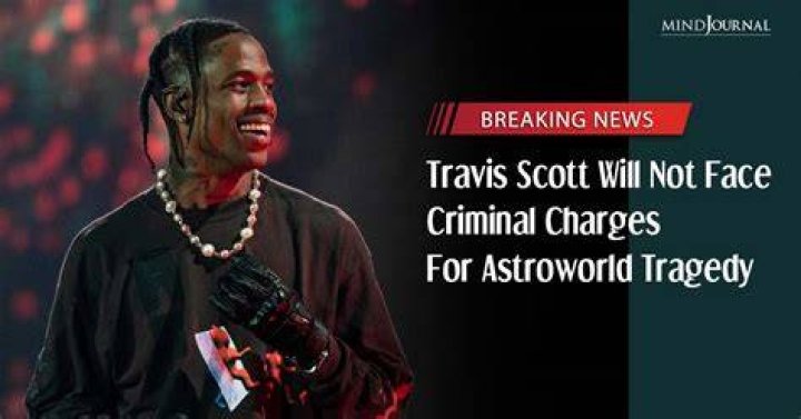 Rapper Travis Scott will not face criminal charges in Astroworld crowd