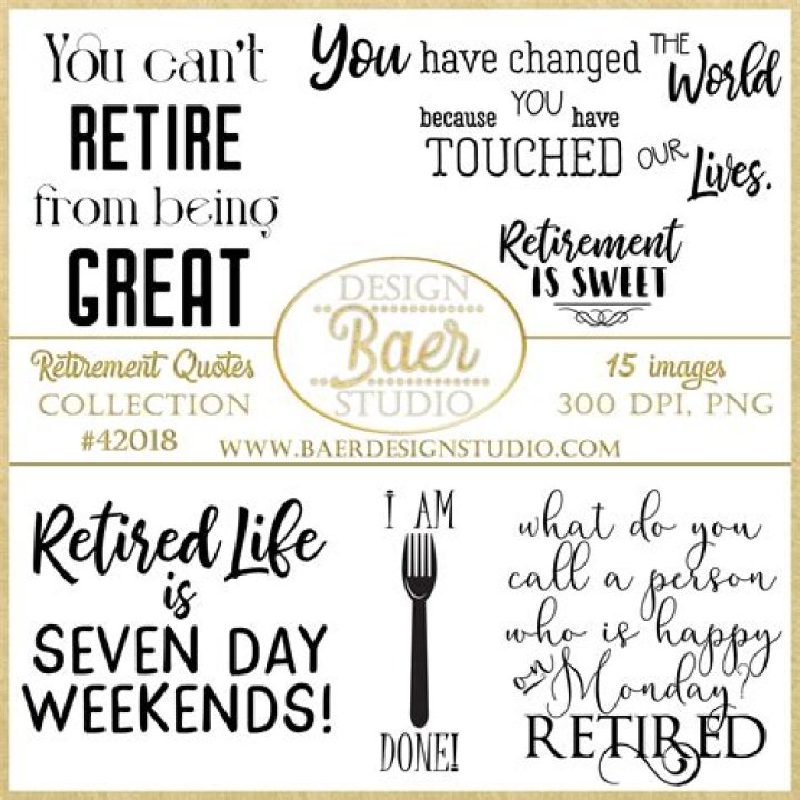 Retirement Quotes Retirement Word Art Digital Quotes Etsy