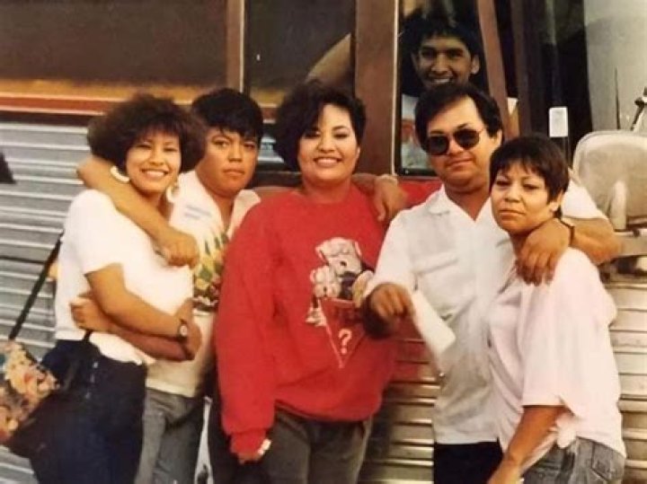 Rose Montoya with her siblings