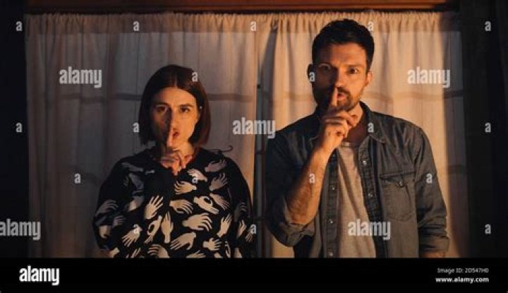 SCARE ME, from left: Aya Cash, Josh Ruben, 2020. &copy; Shudder / Courtesy Everett Collection