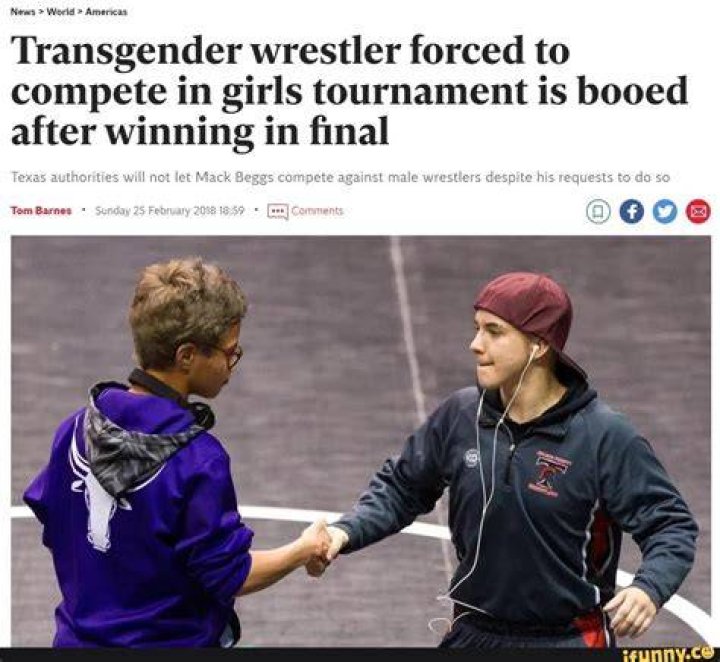 Transgender wrestler forced to compete in girls tournament is booed