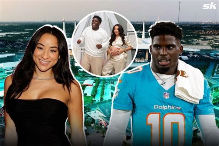 Tyreek Hill with wife Keeta Vaccaro