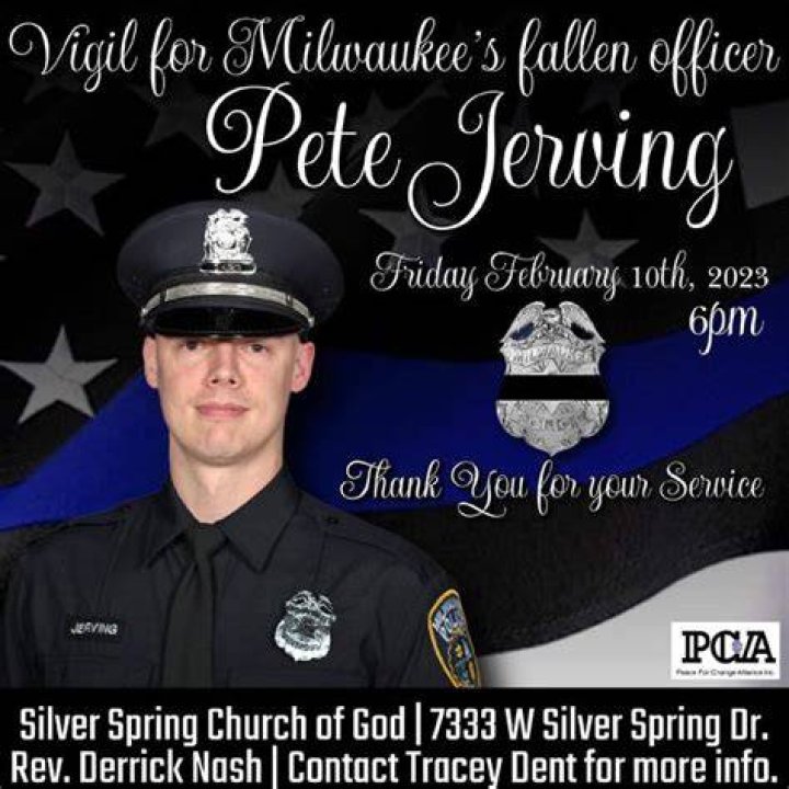 Vigil, funeral for fallen Milwaukee police officer Peter Jerving announced