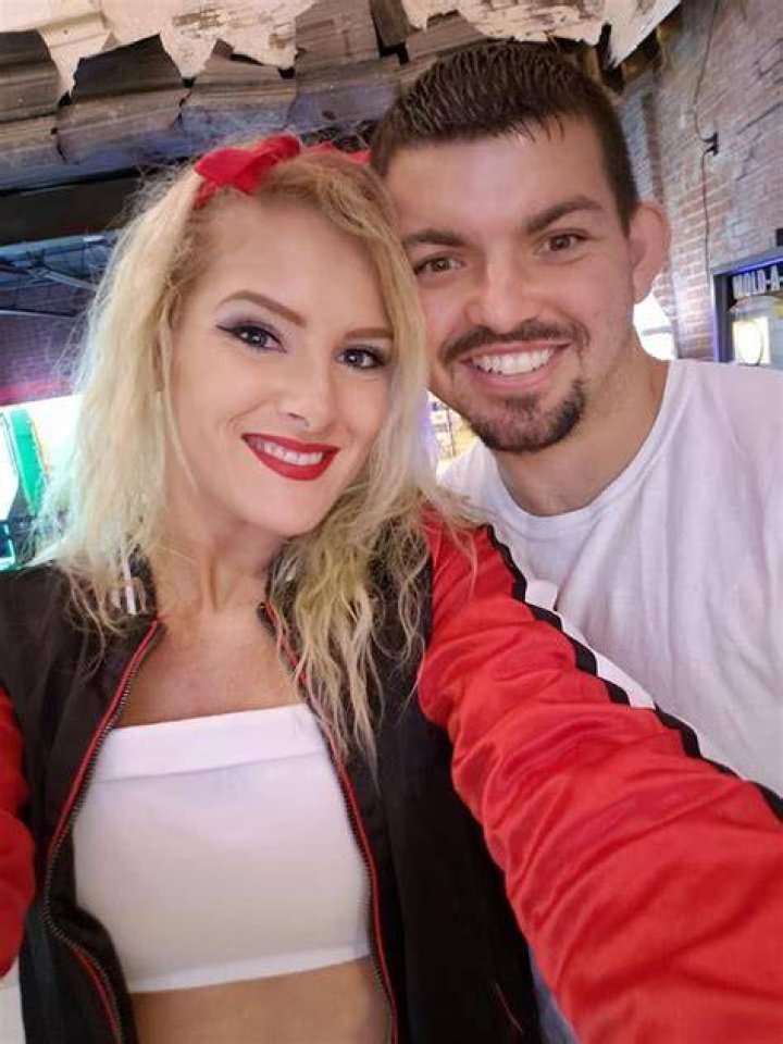 WWE Superstar Lacey Evans (Macey Estrella) with her husband Alfonso